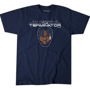 BREAKING T Mens Houston Texans Will Anderson Terminator T-shirt Medium Navy NWOT